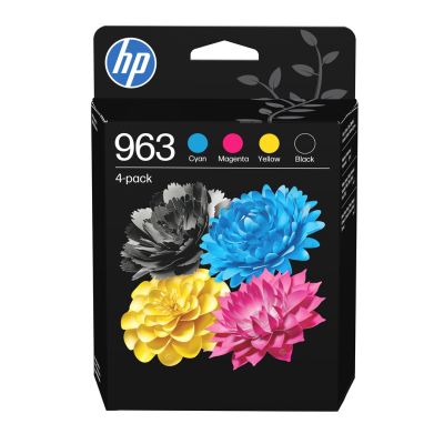 61. HP 4-Pack Original 963 Black/Cyan/Magenta/Yellow Ink Cartridges
