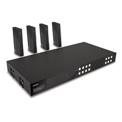 Lindy 38345 AV Extender AV Transmitter and Receiver Black