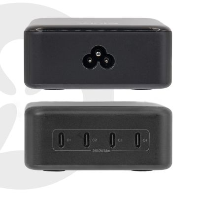 8. CLUB3D CAC-1933 Charging Station with 4 USB-C® Ports 240W GaN PD 3.1 + PPS + LED Display