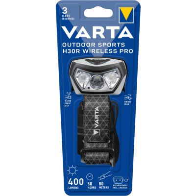 6. Varta 18650 101 401 Flashlight Black LED Headlamp