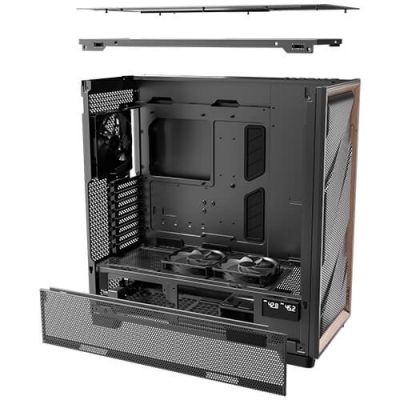 12. Antec FLUX PRO Full Tower Black, Wood