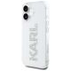 2. Karl Lagerfeld IML Rhinestones Logo iPhone 16 Case - Transparent