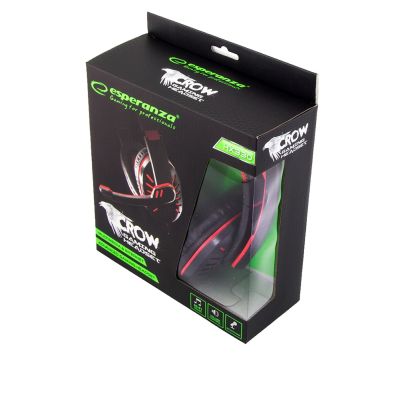 4. Esperanza EGH330R headphones (black, red)