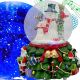 LED SNOW GLOBE WITH MUSIC, 8 MELODIES, 16.5 × 13 × 12 CM, SNOWMAN