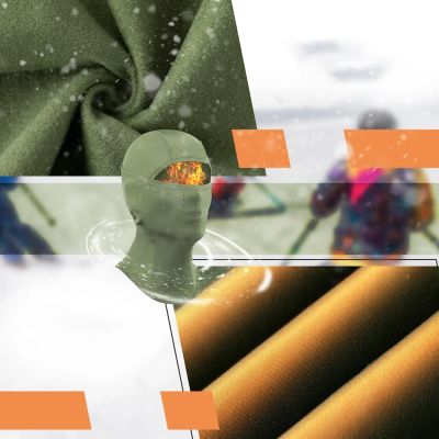 4. Qunature 13230023015 ski balaclava bike motorcycle balaklava size L - green