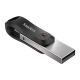 11. SanDisk iXpand GO SDIX60N-256G-GN6NE pendrive (256GB; Lightning, USB 3.0; silver color)