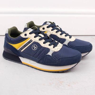 2. McKeylor M JAN289B leather sports shoes, navy blue