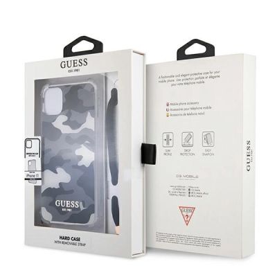 8. Guess GUHCN61KSARBK iPhone 11 6.1" / Xr black/black hardcase Camo Collection