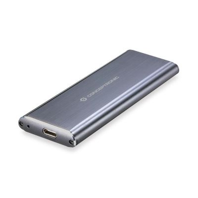 2. Conceptronic HDE01G Hard Drive Enclosure SSD Case Gray M.2