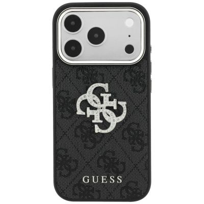 3. Guess 4G & Big Strass Logo Case for iPhone 17 Pro Max / 18 Pro Max - Black