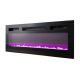 6. EVA TV cabinet with electric fireplace 180x40x52 black/gloss black