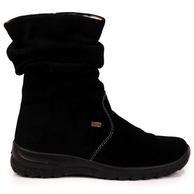 8. RIEKER W RKR130 insulated leather ankle boots