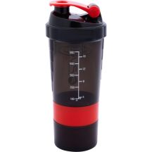 FITNESS SHAKER BOTTLE 500ML GRAY RED PURE 2 IMPROVE