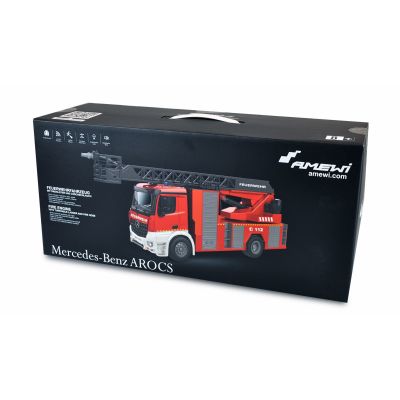 9. Amewi Mercedes-Benz Fire Department Turntable Ladder Vehicle 1:18 RTR