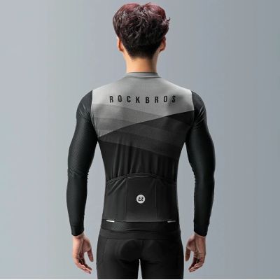 13. Rockbros 15120009002 Long Sleeve Cycling Jersey Spring/Summer M - Black