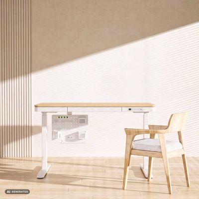 8. Activejet APB-002W Desk Organizer. Rotating perforated board. Gray and white.