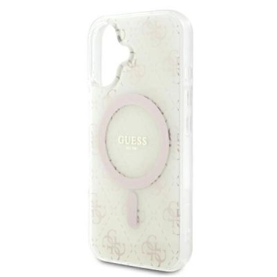 6. Guess IML 4G Background MagSafe Case for iPhone 16 Plus - White