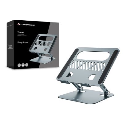 5. Conceptronic THANA10G Laptop Stand Notebook Stand Gray 43.2 cm (17")