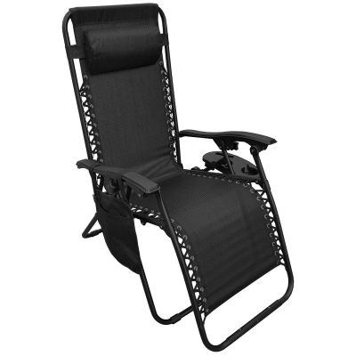 2. FOLDABLE GARDEN CHAIR MULTIFUNCTIONAL 175X52/65X107CM BLACK