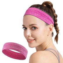 Elastic fabric headband for running fitness orange