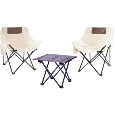 3-in-1 FOLDABLE TRAVEL SET: TABLE AND 2 CHAIRS REDCLIFFS