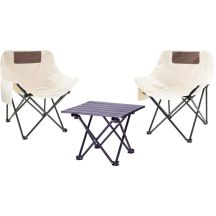 3-in-1 FOLDABLE TRAVEL SET: TABLE AND 2 CHAIRS REDCLIFFS