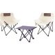 3-in-1 FOLDABLE TRAVEL SET: TABLE AND 2 CHAIRS REDCLIFFS