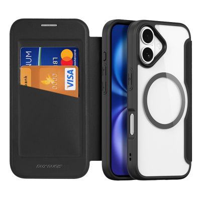 2. Dux Ducis Skin X Pro iPhone 17 Case with Wallet, MagSafe Compatible - Black