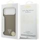 8. Guess Grained Triangle Logo MagSafe case for iPhone 17 Pro Max - brown