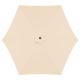 14. GARDEN UMBRELLA 300CM FOLDING BEIGE