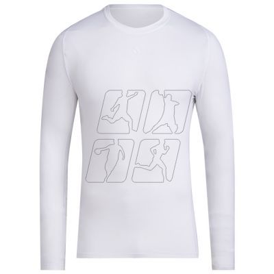 5. Adidas Techfit Long Sleeve Tee M HP0640