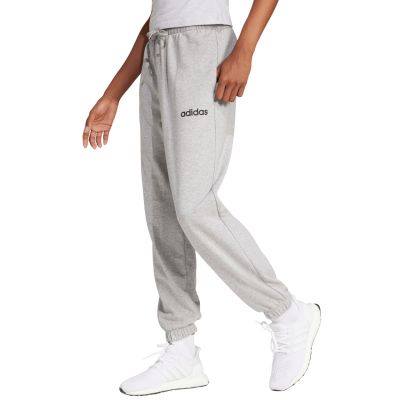 Women's adidas Essentials Linear French Terry Cuffed Trousers Light Grey JC5953