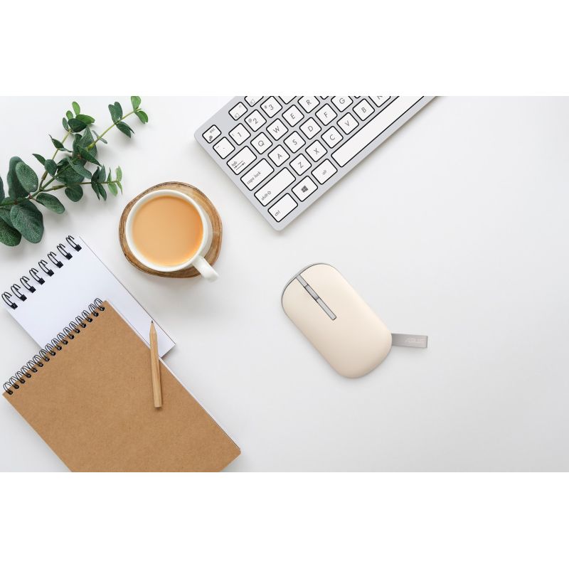 11. ASUS Marshmallow Mouse MD100 Ambidextrous RF Wireless + Bluetooth Optical 1600 DPI