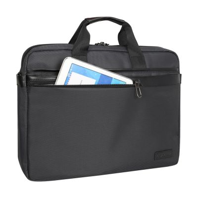 4. Wozinsky WET-15 15.6" Laptop Bag with Handle and Adjustable Shoulder Strap - Black