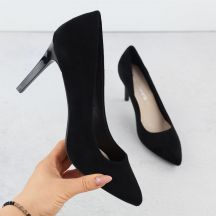 Black suede stiletto pumps Sergio Leone 1339