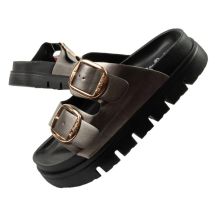 Lee Cooper shoes women's slippers silver comfortable platform fashionable