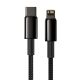7. Baseus CATLWJ-A01 Lightning - USB-C PD 20W 480Mb/s 2m cable - black
