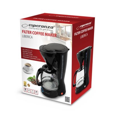5. ESPERANZA LIBERICA DRIP COFFEE MACHINE 1.5 L EKC009
