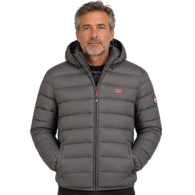 Geographical Norway Men’s Jacket AMIGO HOOD DGREY DB MEN 096 (WA1459H/GN-DARK GREY)