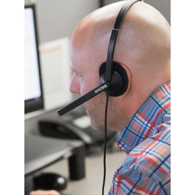 3. Koss CS200i Wired Headset Headband Office/Call Center Black