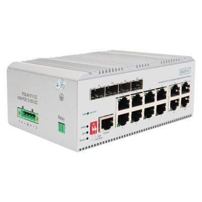 2. Industrial Ethernet 8+4 L2 Managed Switch