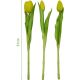 17. BOUQUET OF 7 YELLOW TULIPS 31 CM LIFE-LIKE SPRING DECORATION