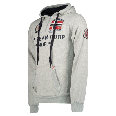 2. Geographical Norway GOPTAINE MEN 100 EO BS2 Men’s Sweatshirt (WT1885H/GN-LIGHT GREY)