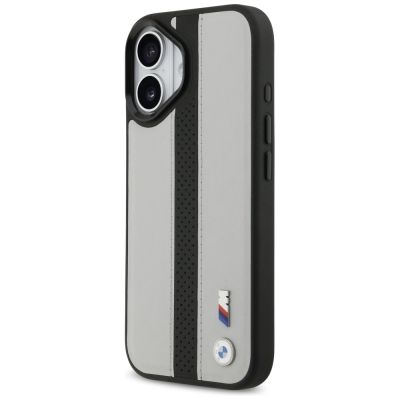 2. BMW M Perforated Stripe Logo MagSafe Case for iPhone 17 - Gray