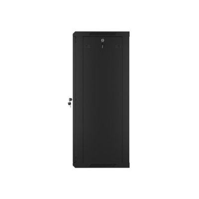 7. Lanberg WF01-6422-10B rack cabinet (22U; 1082mm / 600mm / 450 mm; wall-mounted; openable; 19''; black)