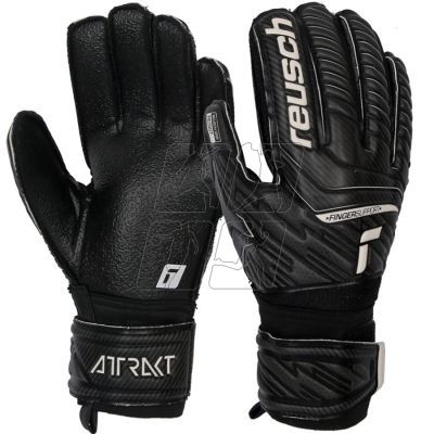 Goalkeeper gloves Reusch Attrakt Resist Finger Support M 52 70 610 7700