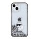 3. Karl Lagerfeld Liquid Glitter Choupette case for iPhone 15 - transparent