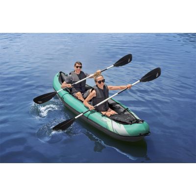 8. Bestway 65052 / 24 Sport Kayak 2 Seater Black, Green, Gray, Mint Acrylonitrile Butadiene Styrene (ABS), Nylon, Polyester, Polypropylene (PP), Polyvinyl Chloride (PVC) Inflatable Kayak