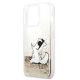 6. Karl Lagerfeld Liquid Glitter Choupette Fun Case for iPhone 13 / 13 Pro - Transparent Gold