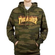 Thrasher Flame Logo Hoodie Camo - 144735